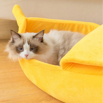 Pawfect Banana Cat Bed House