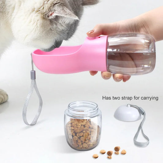 Pawfect 2-in-1 Portable Pet Water and Food Bottle