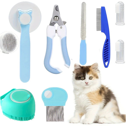 Pawfect 8-Piece Cat Grooming Kit