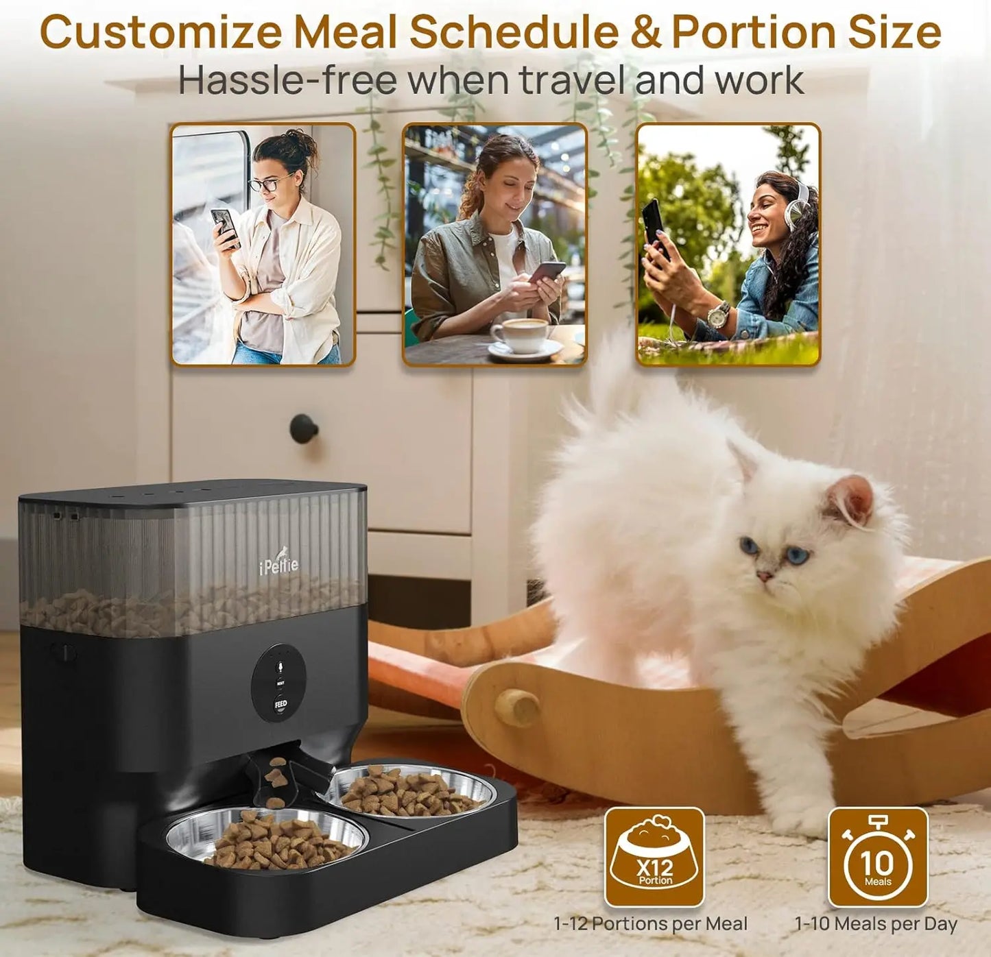 Pawfect Duo WiFi Automatic Pet Feeder – Smart Feeder for Two Pets