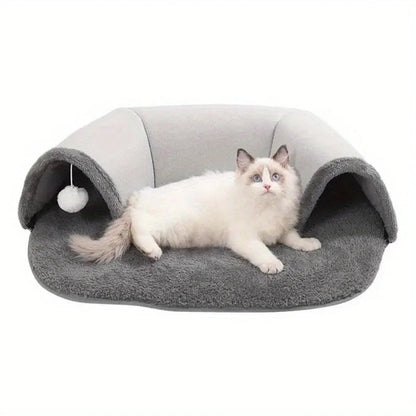 Pawfect Tunnel Bed with Plush Ball