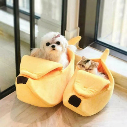 Pawfect Banana Cat Bed House