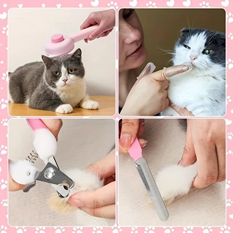 Pawfect 8-Piece Cat Grooming Kit