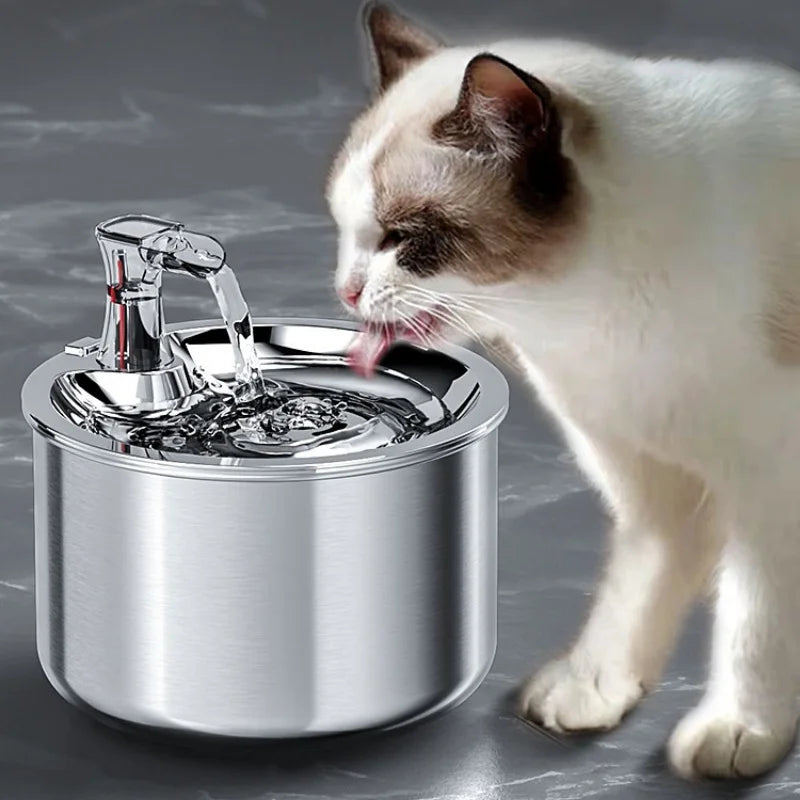 Pawfect 2L Stainless Steel Automatic Pet Water Dispenser