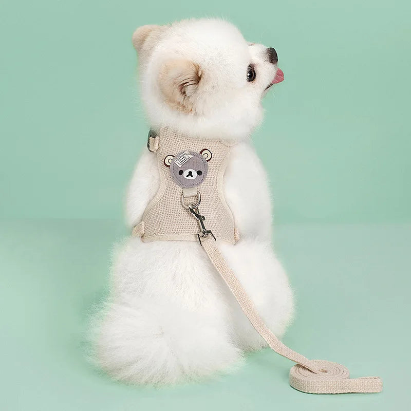 Pawfect Teddy Pet Harness Leash Set