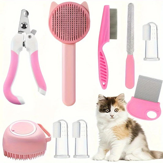 Pawfect 8-Piece Cat Grooming Kit