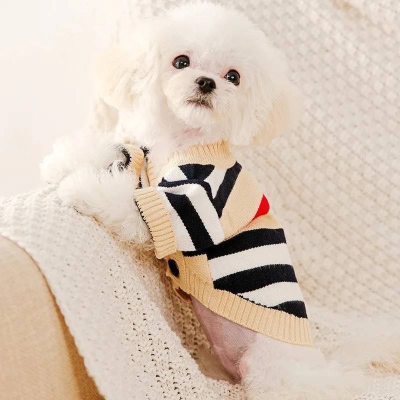 Striped Cardigan Sweater