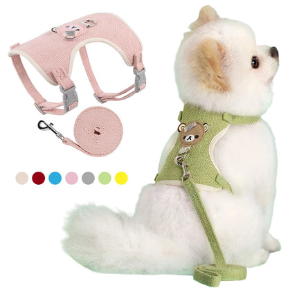 Pawfect Teddy Pet Harness Leash Set